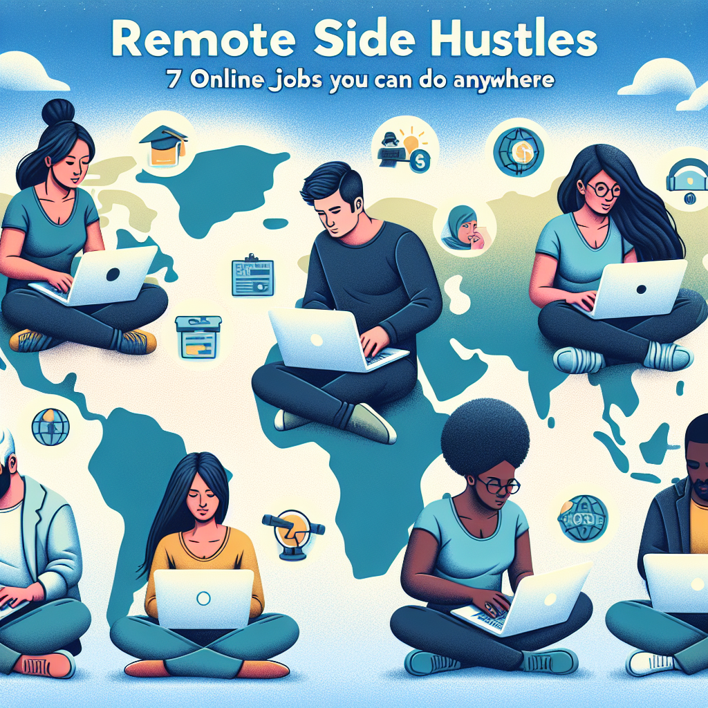 Remote Side Hustles: 7 Online Jobs You Can Do Anywhere